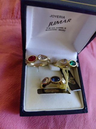 Lote 3 Anillos Chapados 18kl JUMAR Garantía