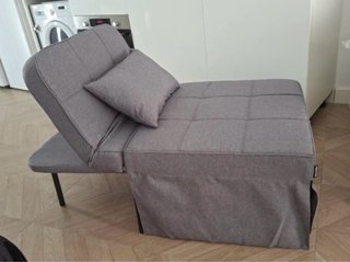 Puff/otomana convertible gris