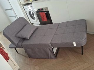 Puff/otomana convertible gris