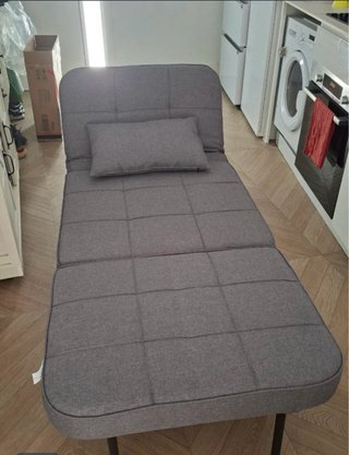 Puff/otomana convertible gris