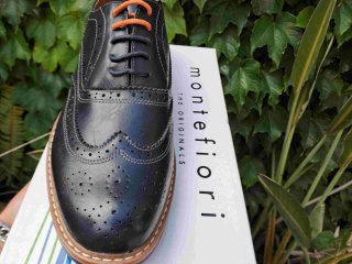 Scarpe uomo Montefiori blu classiche derby