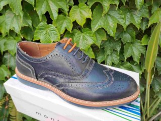 Scarpe uomo Montefiori blu classiche derby
