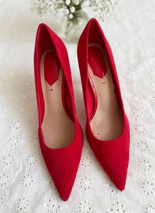 Stradivarius Tacones Rojos T40 - 9cm