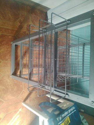 Carrito Auxiliar Cocina Cristal y Metal