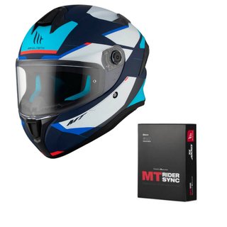 Casco MT Targo Kay Azul Mate M + Intercom
