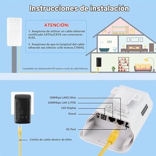 Repetidor WiFi exterior - MEETOWN YYCPE3007