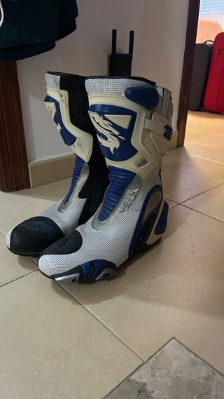 Botas de Moto Blancas y Azules ARLEN NESS