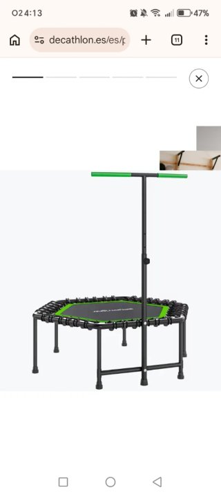 Trampolín Fitness Sportnow Verde
