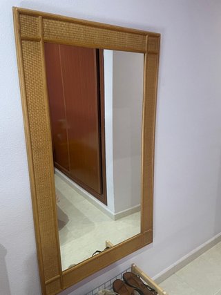Espejo de ratán