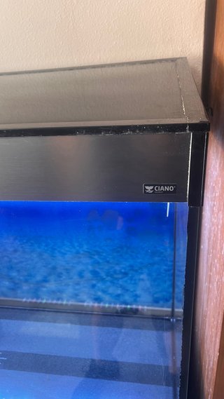 Urna Acuario Ciano con mueble, lámpara led, 210 l