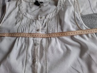 Camisa Mango Blanca sin Mangas