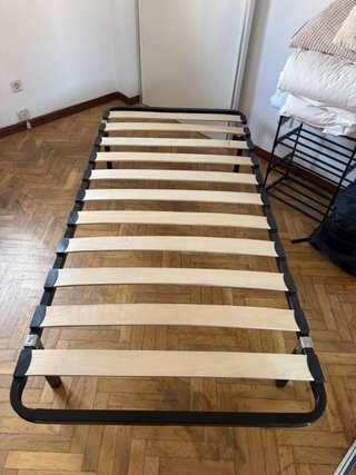 2 x30€ - Somier 90cm Metal y Madera
