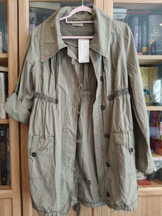 Parka Promod verde caqui T-42