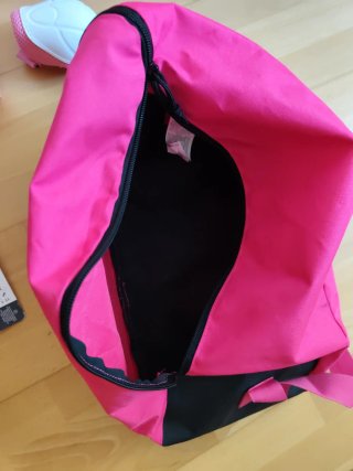 Bolsa y protecciones patines Oxelo rosa