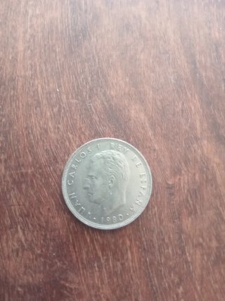 Moneda 25 Pesetas 1980 Mundial España
