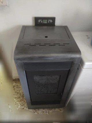 Estufa a pellets moderna
