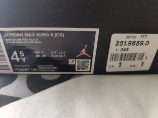 Jordan Max Aura 6 T Talla 36.5