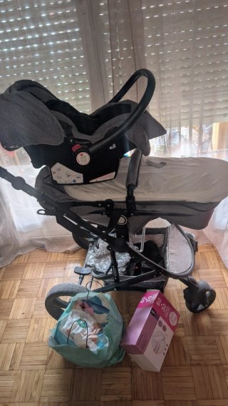 Carrito de bebé 3 pieza