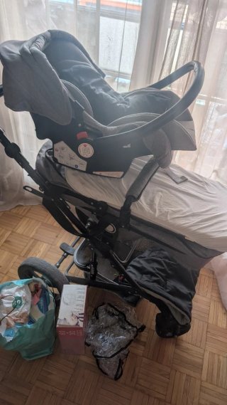 Carrito de bebé 3 pieza