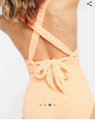 Bañador premamá ASOS Talla Única Naranja