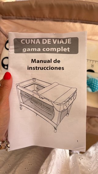 Cuna de viaje con cambiador