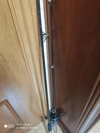 Cañas de pescar con carrete