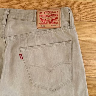 Levi's 501 Beige Claro W36 L32
