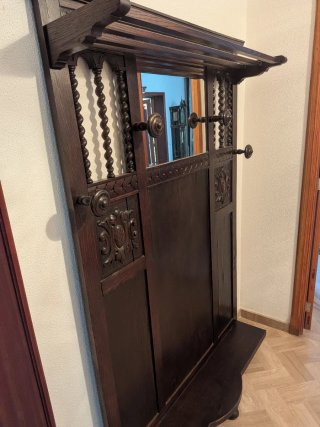 Mueble Perchero Recibidor con Espejo