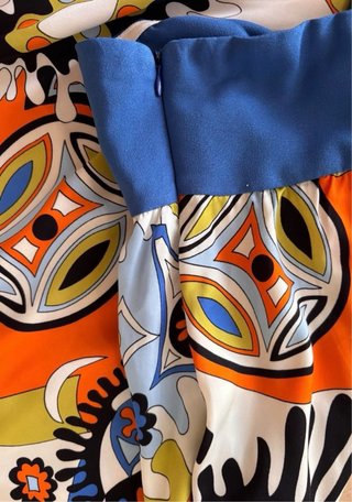 Vestito Lungo Fantasia Multicolor Taglia Unica