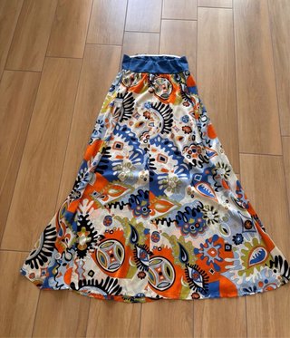 Vestito Lungo Fantasia Multicolor Taglia Unica