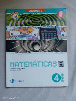 Libro Matemáticas 4°ESO Bruño