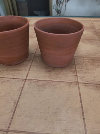 2 maceteros de terracota