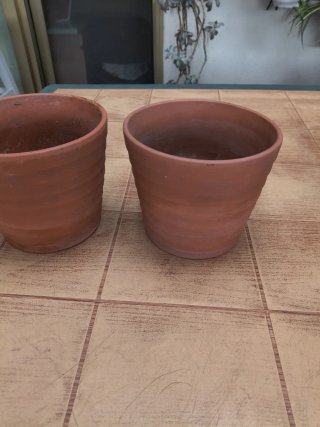 2 maceteros de terracota