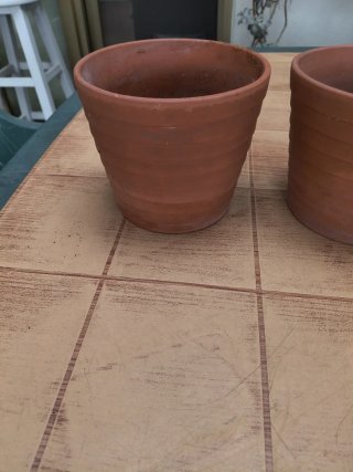 2 maceteros de terracota