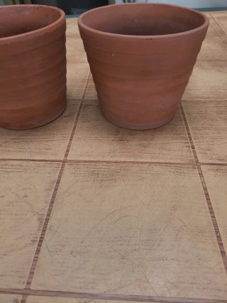 2 maceteros de terracota