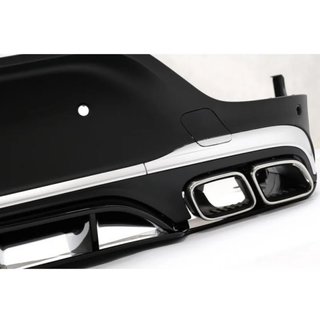 Difusor trasero con salidas de escape Cromadas par