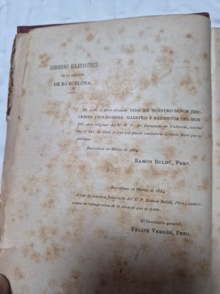 Libro religioso La Vida de Jesus