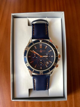 Reloj Alexander B. CHUM Cronógrafo Azul/Dorado