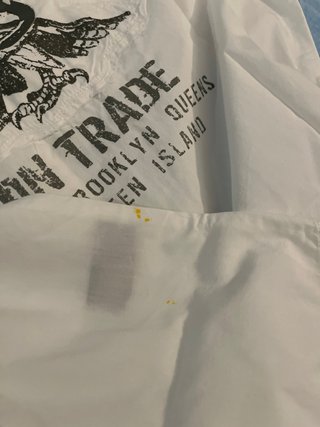 Camicia bianca con stampa aquila