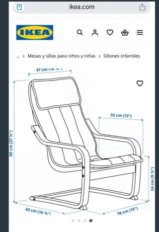 Silla Ikea Poäng infantil