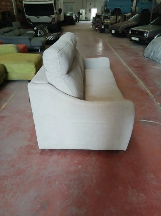 Sofá Cama Beige Tela