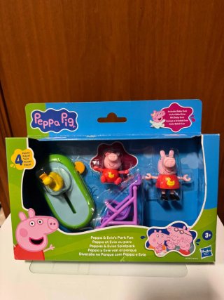 Set Peppa Pig y Bebé Evie en el Parque