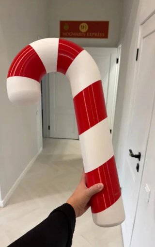 Bastone di Caramella Natale Rosso Bianco