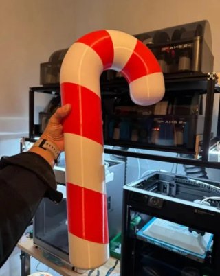 Bastone di Caramella Natale Rosso Bianco