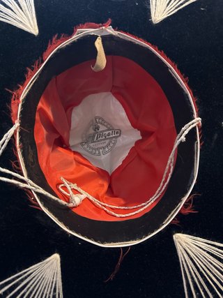 Gorro de Mariachi Negro y Blanco