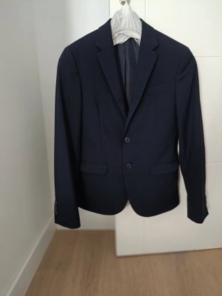 Traje de chaqueta azul