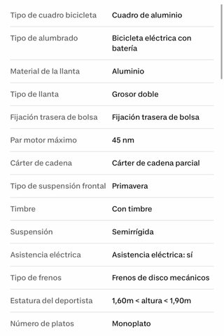 Bicicleta Eléctrica YEEPME VTC28 Azul