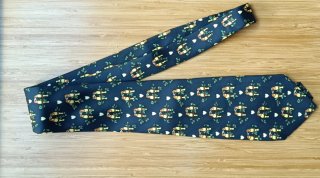 Cravatta Hermes blu con fantasia