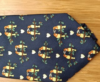 Cravatta Hermes blu con fantasia
