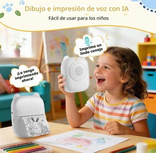 Impresora Térmica Portátil Blanca